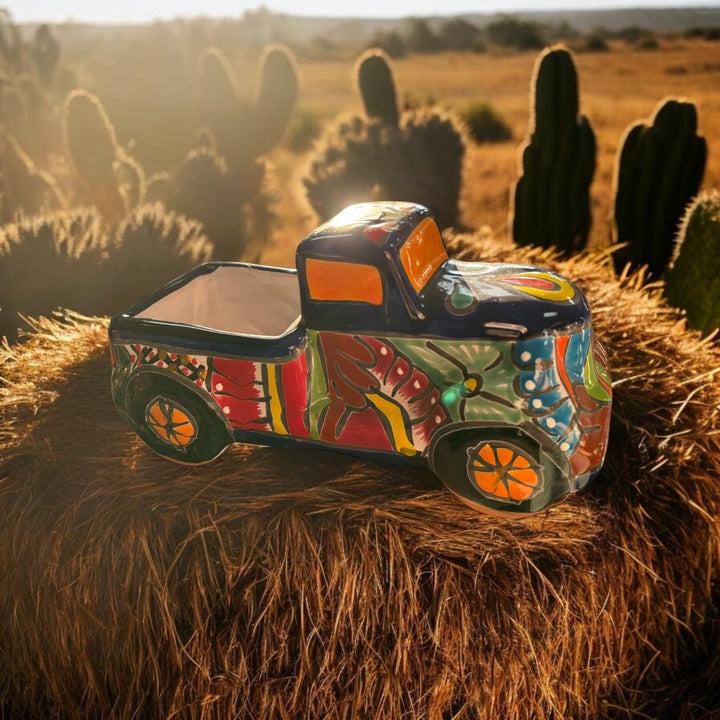 Hand Painted Truck Planter Pot