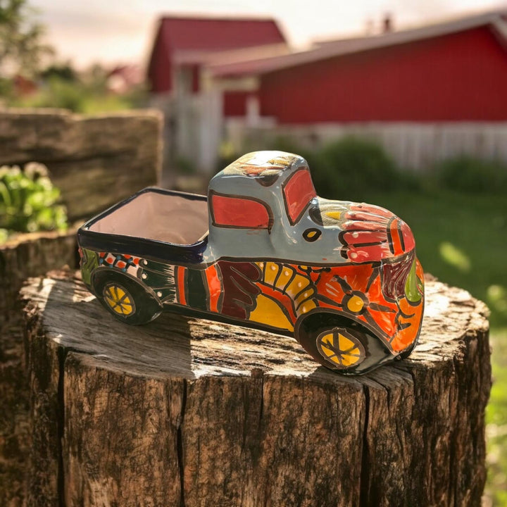 Hand Painted Truck Planter Pot