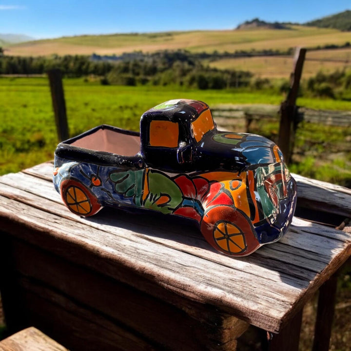 Hand Painted Truck Planter Pot