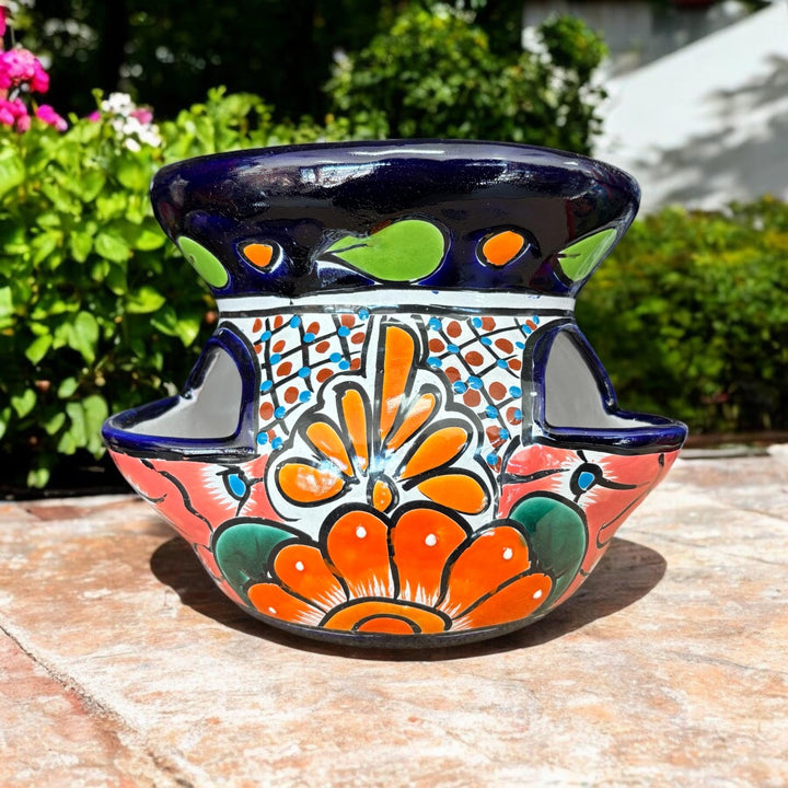 Colorful Hand Painted Strawberry Planter Pot S