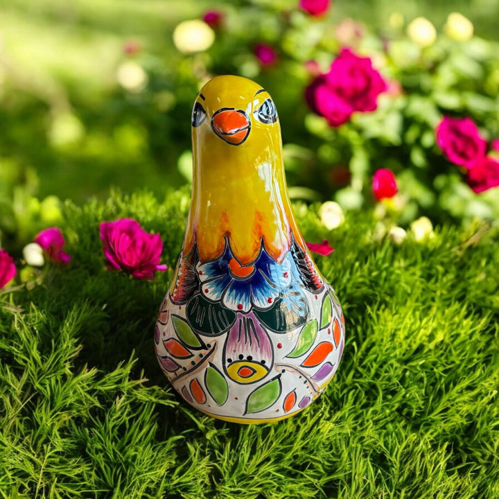 Hand Painted Pigeon Bird Planter Pot