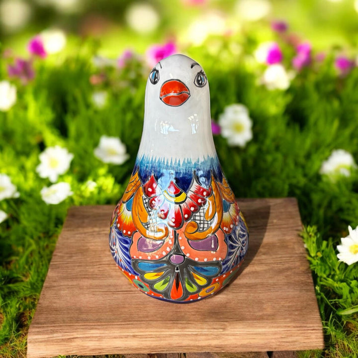 Hand Painted Pigeon Bird Planter Pot