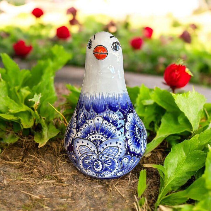 Hand Painted Pigeon Bird Planter Pot