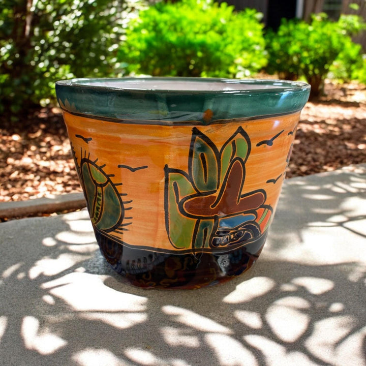 Three-Legged Hand Painted Small Planter Pot