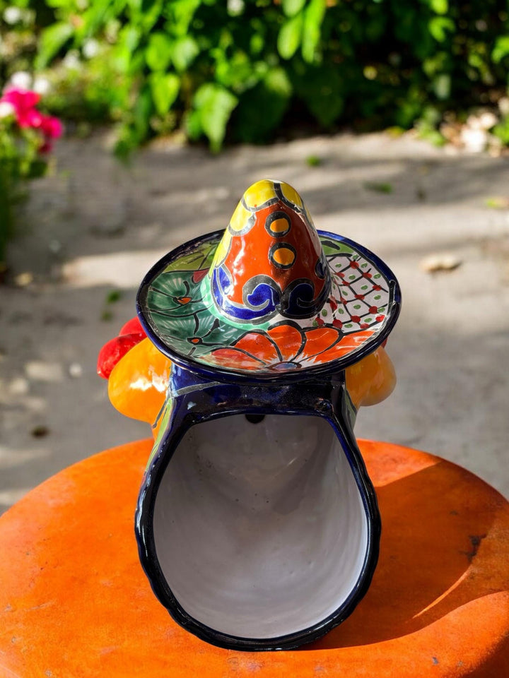 Hand Painted Resting Man Panchito Planter Pot