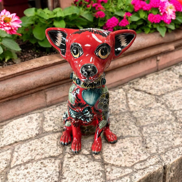 Hand Painted Chihuahua Dog Sculpture