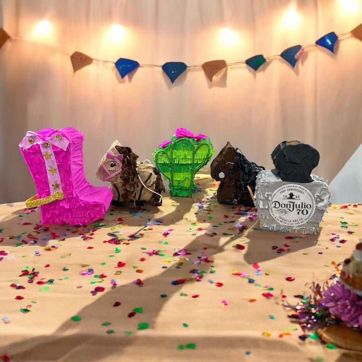 Handmade Mexican Mini Piñatas with Jar Center