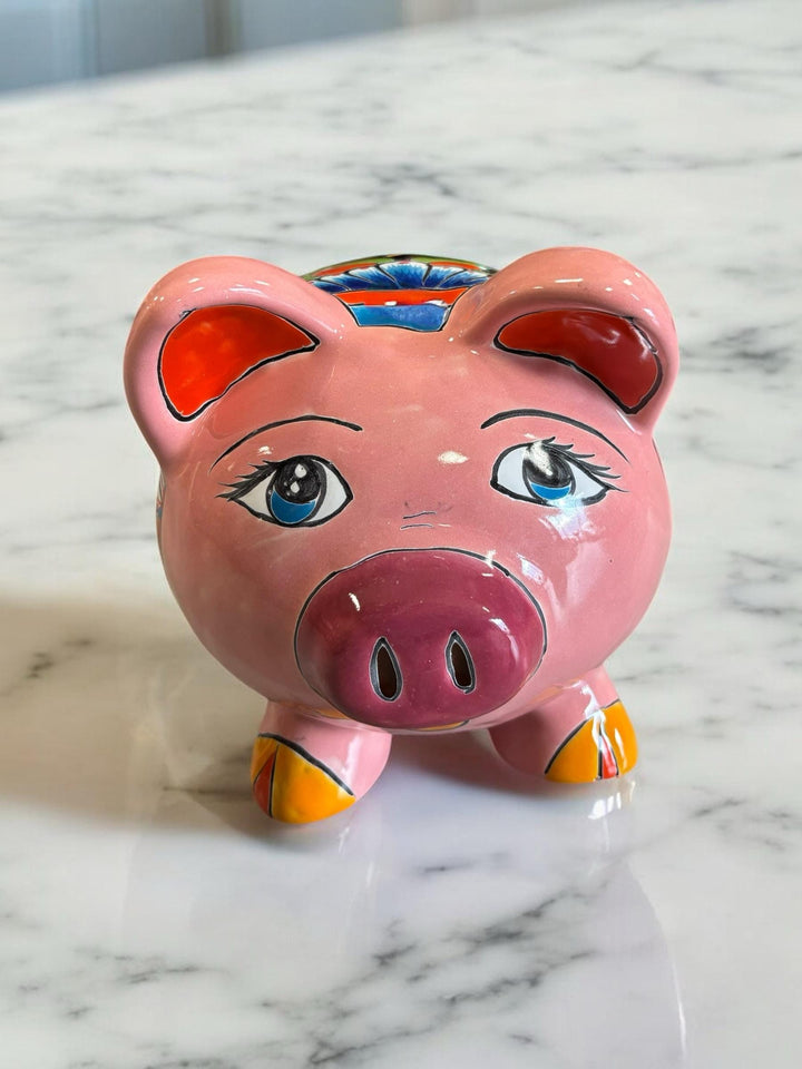 Hand Painted Mexican Piggy Bank