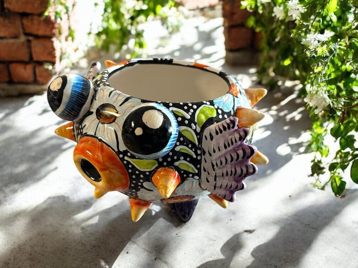 Handmade Pufferfish Planter Pot