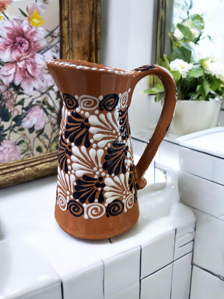 Handpainted Mexican Talavera Small Pitcher