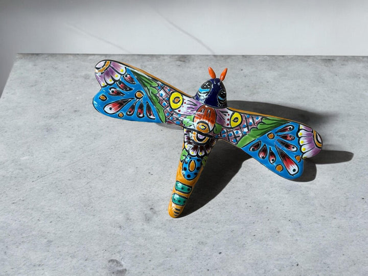 Hand Painted Colorful Dragonfly Garden Wall Decor