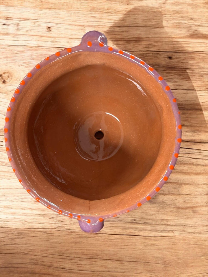 Hand Painted Talavera Flower Pot with Handles — Multiple Designs in Tabletop Medium