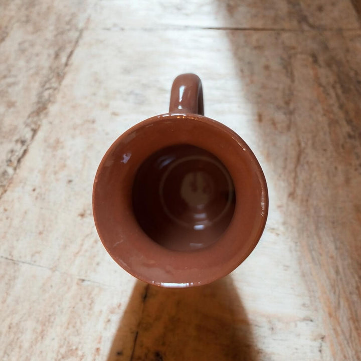 Handmade Mexican Ceramic Brown Jarrito Mug – Sold Individually or as a Set of 4