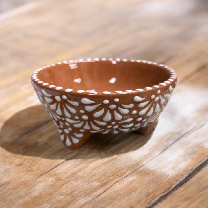 Small Hand Painted Talavera Molcajete Salsa Bowl