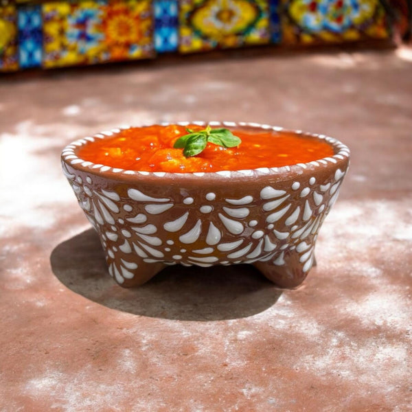 Small Hand Painted Talavera Molcajete Salsa Bowl
