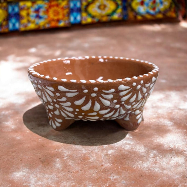 Small Hand Painted Talavera Molcajete Salsa Bowl