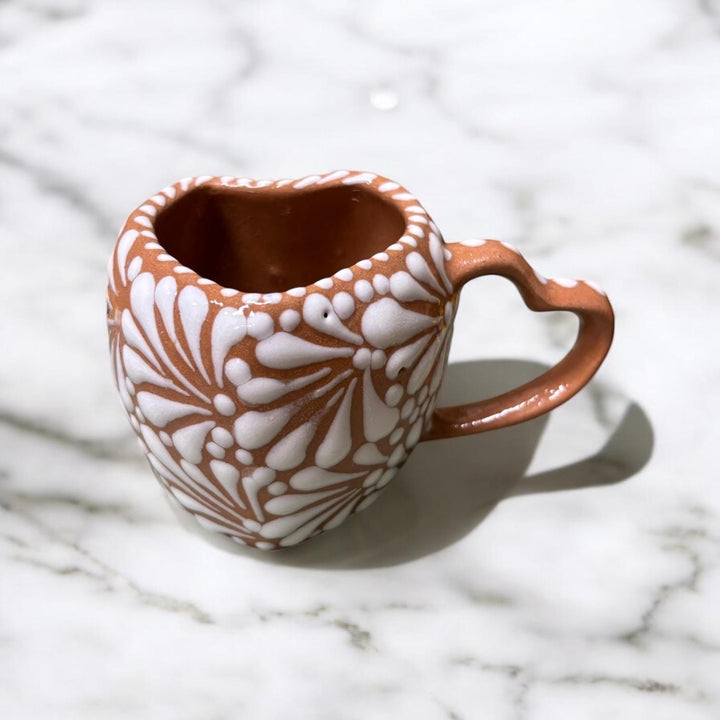 Hand Painted Talavera Small Heart Mug – Assorted Colors
