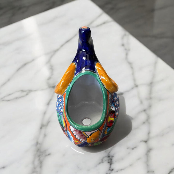 Cute Hand Painted Talavera Happy Elephant Planter Pot – Assorted Designs