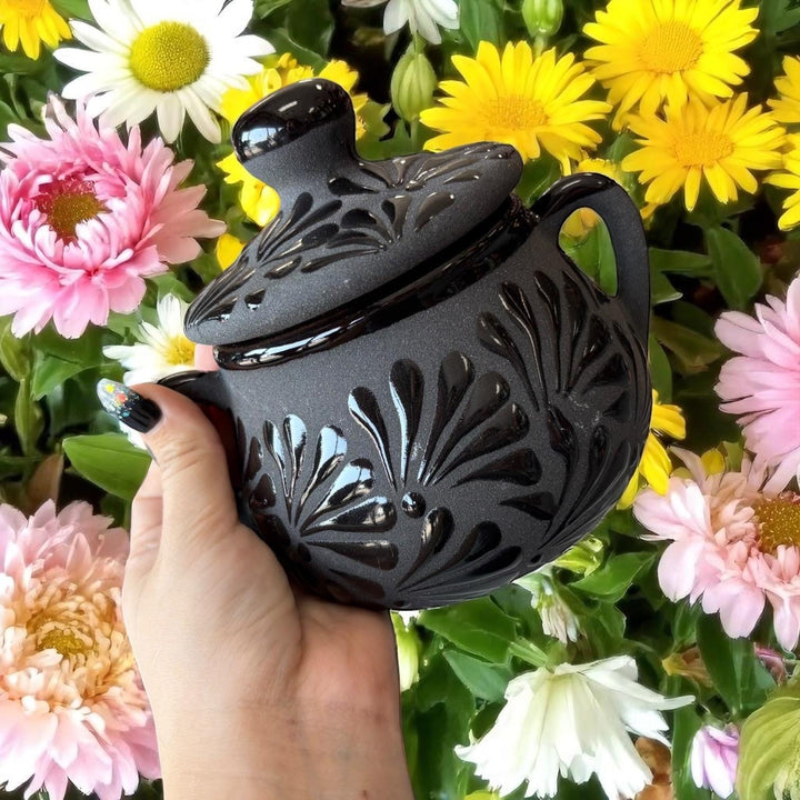 Hand Painted Mexican Sugar Bowl with Lid “Azucarera” (Cielito Lindo Inspired) – Assorted Colors