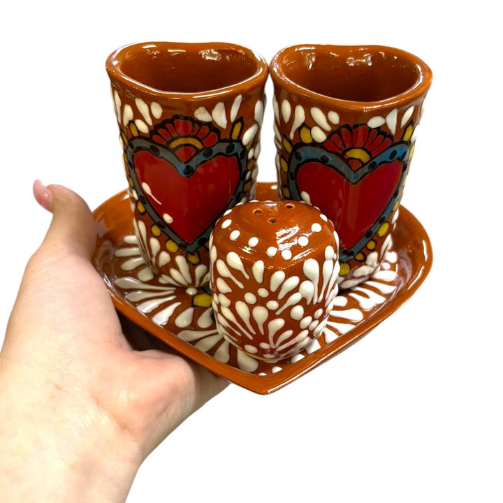 Virgin Mary Wall Decor & Heart Shot Glass “Tequilero” Set (2 week processing time)