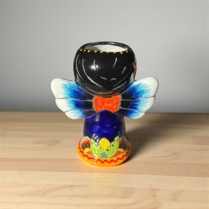 Cute Hand Painted Mexican Talavera Rosemary Praying Angel Mini Planter Pot – More Assorted Designs
