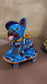 Hand Painted Cool Bulldog on Skate Board Dog Sculpture, Authentic Ceramic Hand Crafted Mexican Talavera